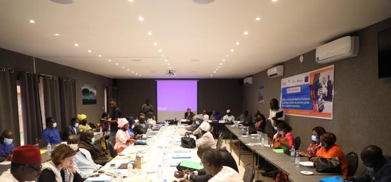 Atelier de restitution de l’étude sur l’évaluation des politiques nationales de protection sociale avec une approche benchmarking