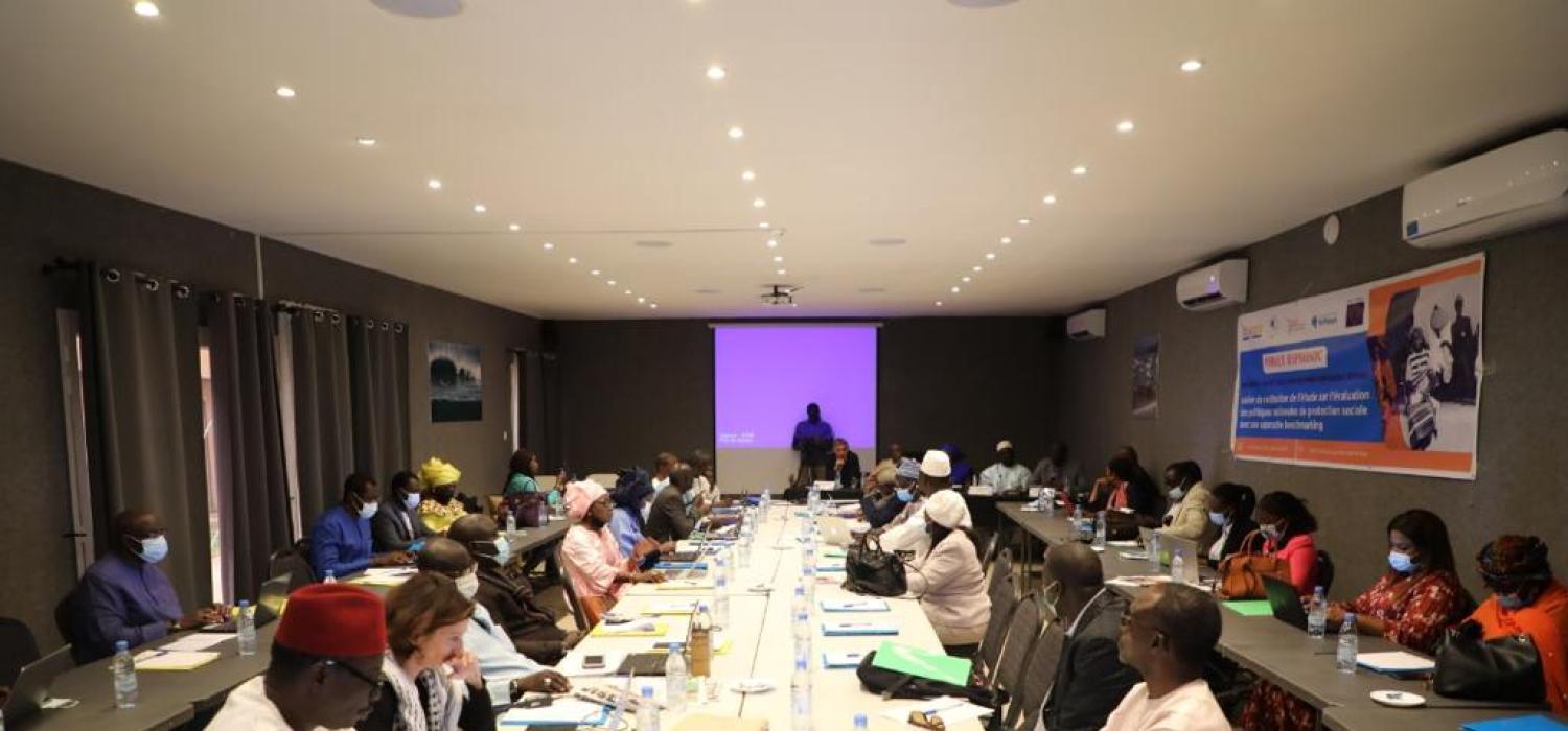 Atelier de restitution de l’étude sur l’évaluation des politiques nationales de protection sociale avec une approche benchmarking