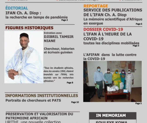 ACTU IFAN – Edition trimestrielle – juillet 2020