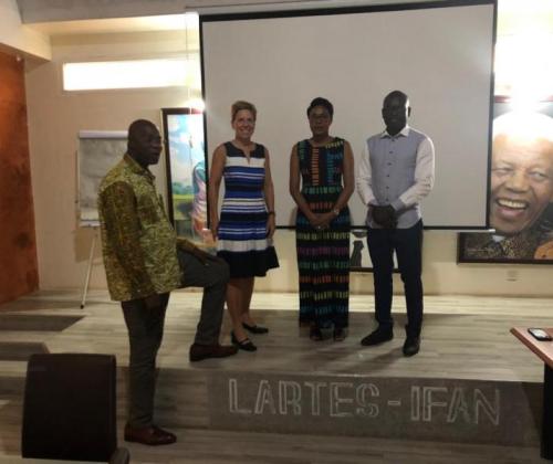Visite du DG des PUQ Martine Des Rogers au LARTES-IFAN