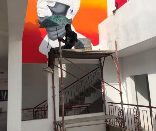 Fresque au LARTES-IFAN